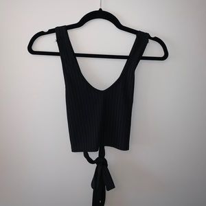 Black crop top